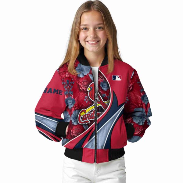 custom st louis cardinals floral print red jacket top rated jacketwow