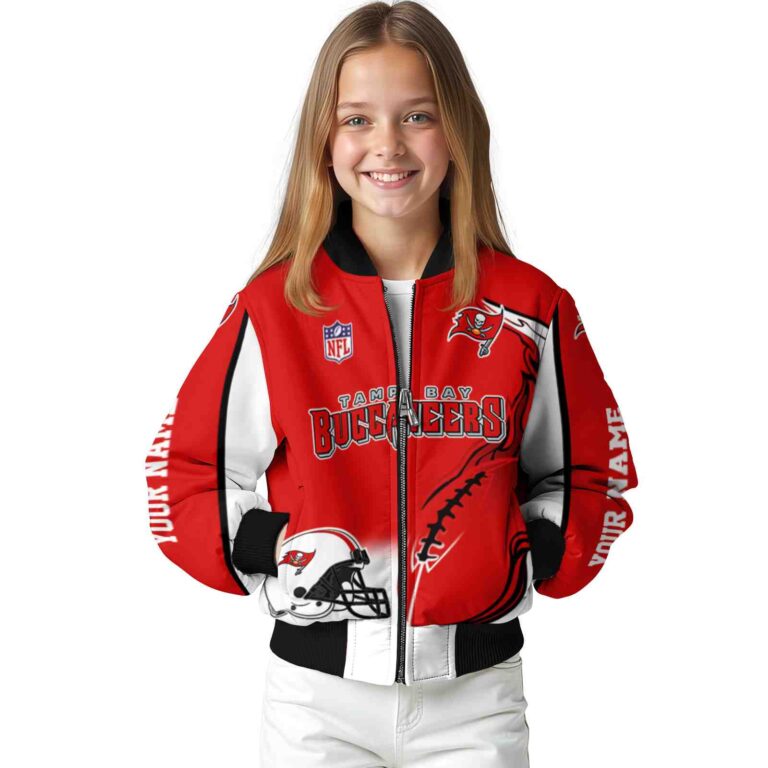 custom tampa bay buccaneers flaming football red white jacket top rated jacketwow