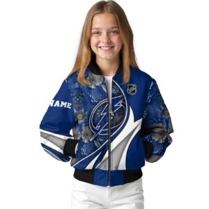 custom tampa bay lightning floral print blue jacket top rated jacketwow