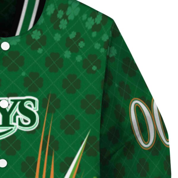 custom tampa bay rays shamrock pattern green jacket premium grade jacketwow