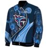 custom tennessee titans floral print navy jacket best selling jacketwow