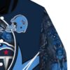 custom tennessee titans floral print navy jacket premium grade jacketwow