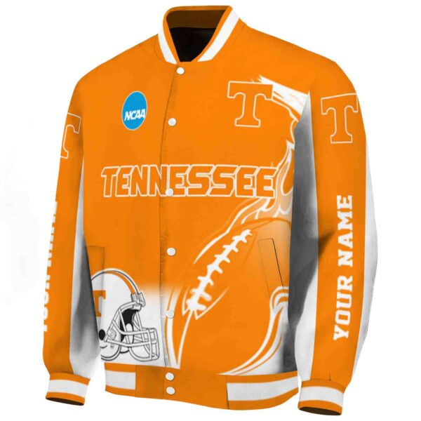 custom tennessee volunteers flaming football orange white jacket best selling jacketwow
