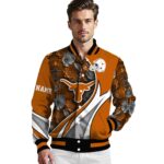 custom texas longhorns floral print orange jacket best selling jacketwow