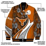 custom texas longhorns floral print orange jacket best selling jacketwow
