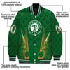 custom texas rangers shamrock pattern green jacket new arrival jacketwow