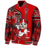 custom texas tech red raiders rose mickey red jacket best selling jacketwow