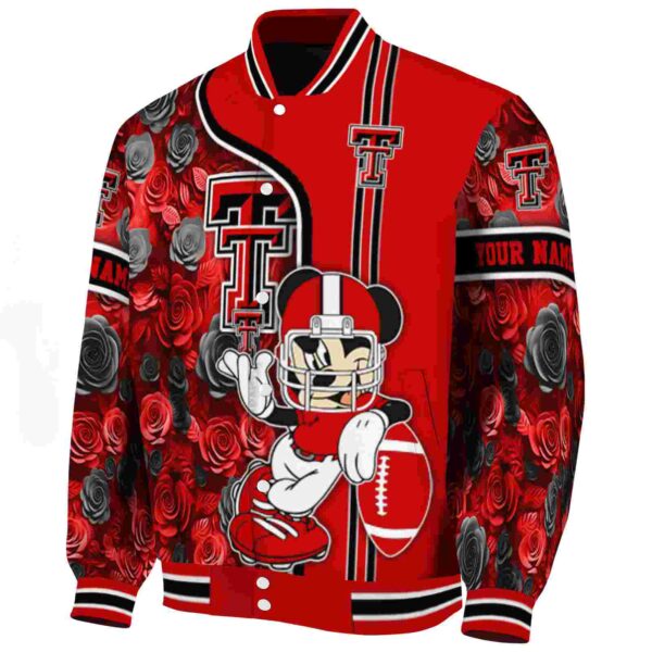 custom texas tech red raiders rose mickey red jacket best selling jacketwow