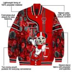 custom texas tech red raiders rose mickey red jacket best selling jacketwow