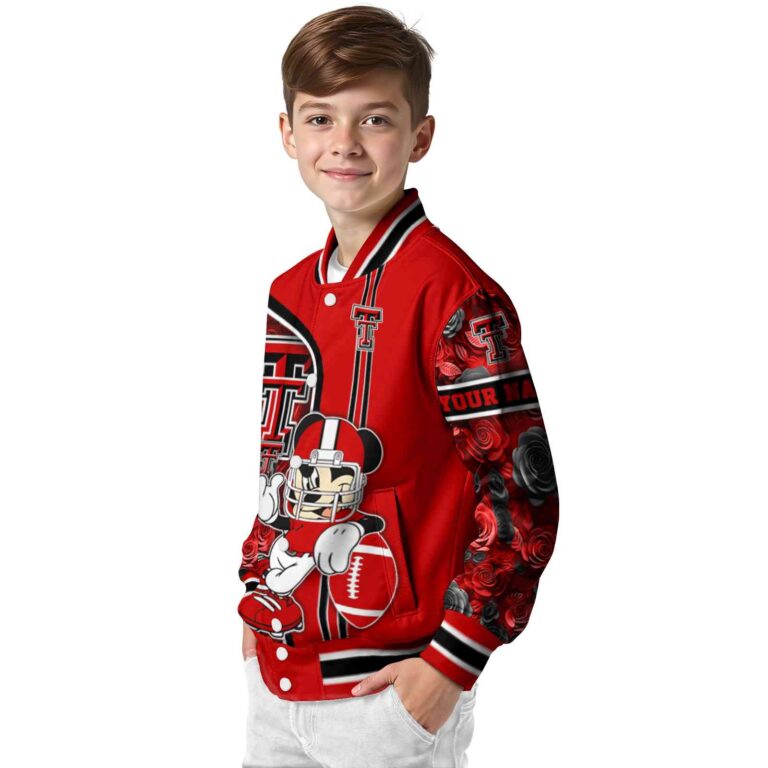 custom texas tech red raiders rose mickey red jacket trendy jacketwow
