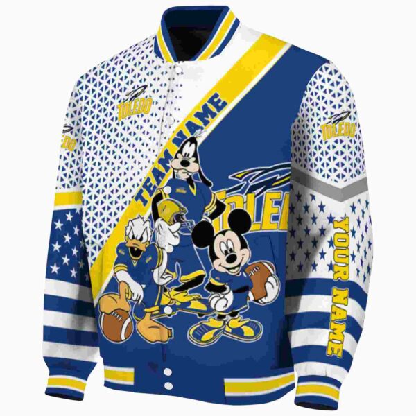 custom toledo rockets mickey donald goofy blue white jacket best selling jacketwow