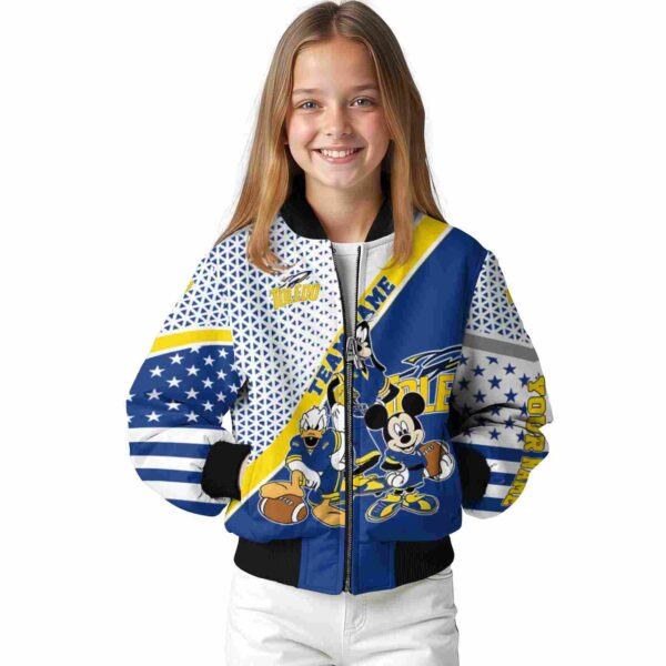 custom toledo rockets mickey donald goofy blue white jacket top rated jacketwow