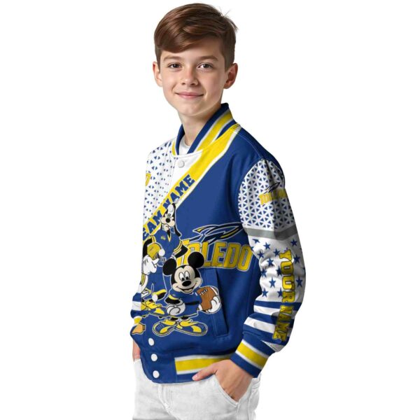 custom toledo rockets mickey donald goofy blue white jacket trendy jacketwow