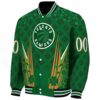 custom toronto raptors shamrock pattern green jacket best selling jacketwow