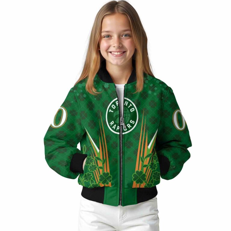 custom toronto raptors shamrock pattern green jacket top rated jacketwow
