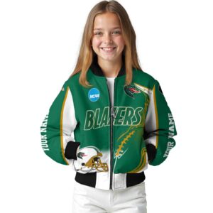 custom uab blazers flaming football green white jacket top rated jacketwow