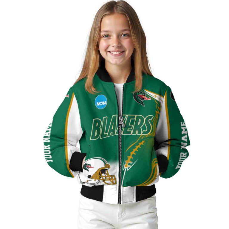custom uab blazers flaming football green white jacket top rated jacketwow