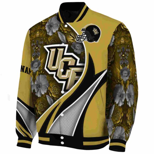 custom ucf knights floral print gold jacket best selling jacketwow