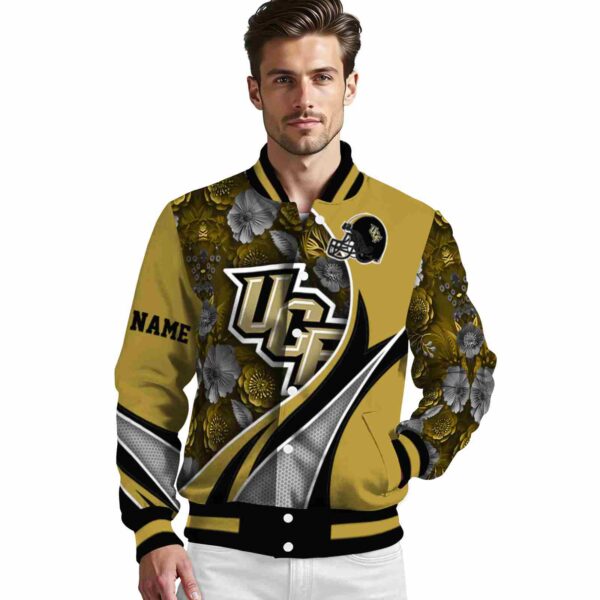 custom ucf knights floral print gold jacket high quality jacketwow