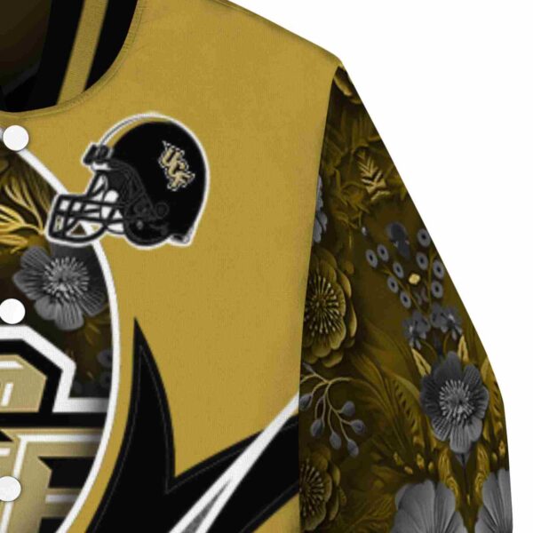 custom ucf knights floral print gold jacket premium grade jacketwow