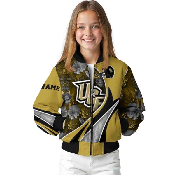 custom ucf knights floral print gold jacket top rated jacketwow