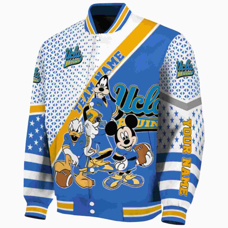 custom ucla bruins mickey donald goofy blue white jacket best selling jacketwow