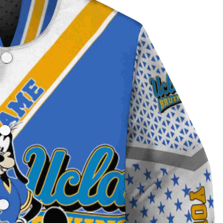 custom ucla bruins mickey donald goofy blue white jacket premium grade jacketwow