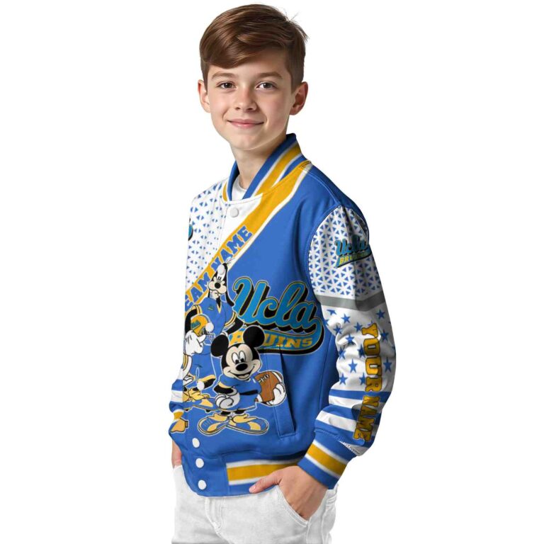 custom ucla bruins mickey donald goofy blue white jacket trendy jacketwow