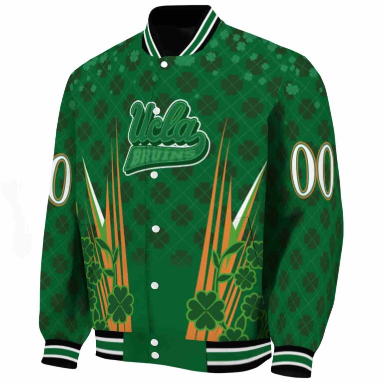 custom ucla bruins shamrock pattern green jacket best selling jacketwow