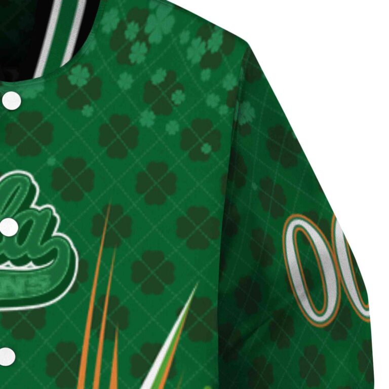 custom ucla bruins shamrock pattern green jacket premium grade jacketwow