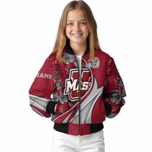 custom umass minutemen floral print red jacket top rated jacketwow