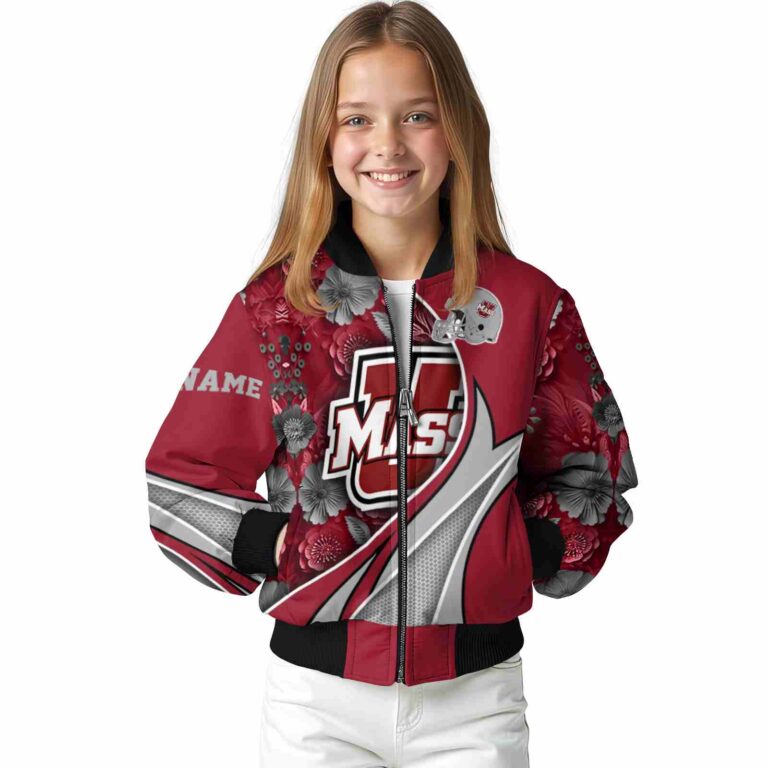 custom umass minutemen floral print red jacket top rated jacketwow