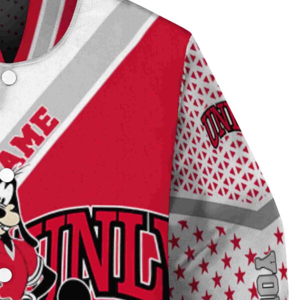 custom unlv rebels mickey donald goofy red white jacket premium grade jacketwow