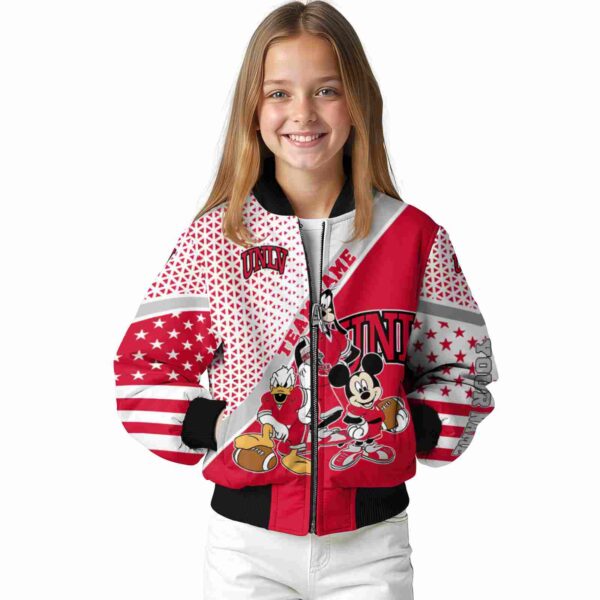 custom unlv rebels mickey donald goofy red white jacket top rated jacketwow