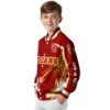custom usc trojans flaming football red white jacket trendy jacketwow