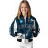 custom utah state aggies flaming football navy white jacket top rated jacketwow
