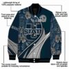 custom utah state aggies floral print navy jacket new arrival jacketwow