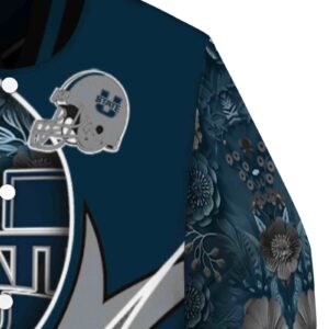 custom utah state aggies floral print navy jacket premium grade jacketwow