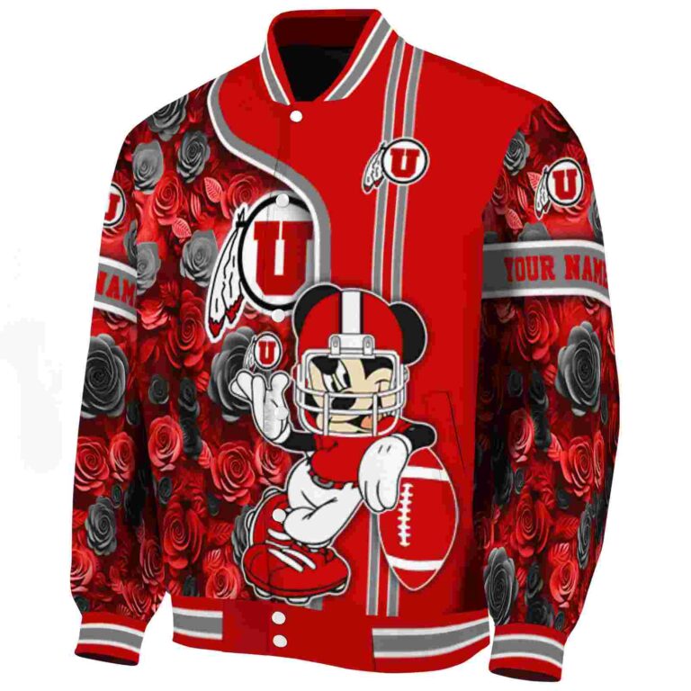 custom utah utes rose mickey red jacket best selling jacketwow
