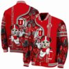 custom utah utes rose mickey red jacket fashion forward jacketwow