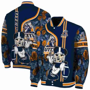 custom utep miners rose mickey blue jacket fashion forward jacketwow