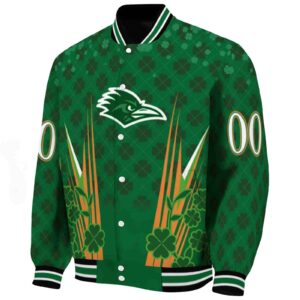 custom utsa roadrunners shamrock pattern green jacket best selling jacketwow