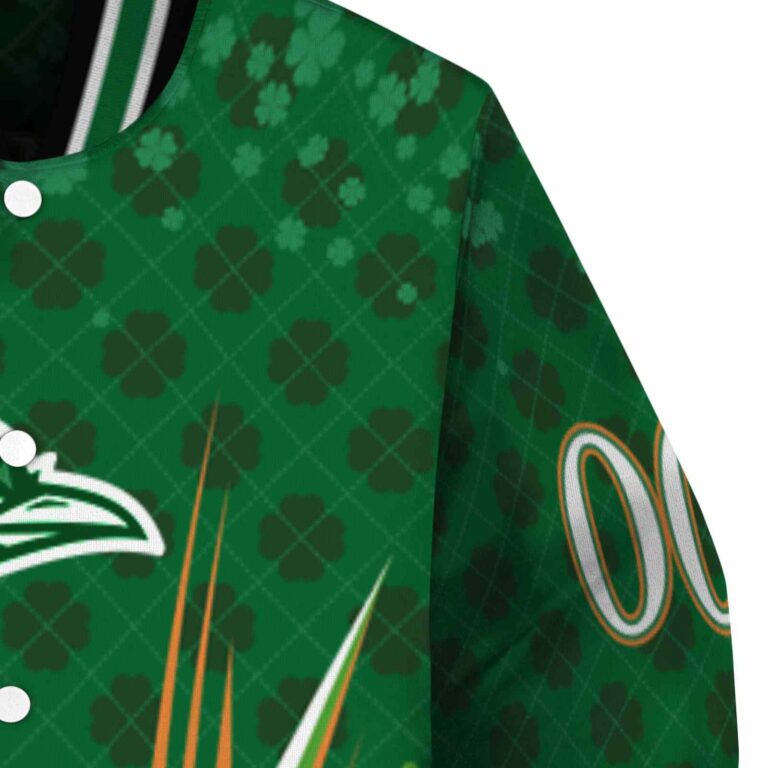 custom utsa roadrunners shamrock pattern green jacket premium grade jacketwow