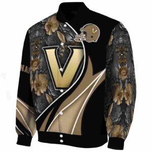 custom vanderbilt commodores floral print black jacket best selling jacketwow