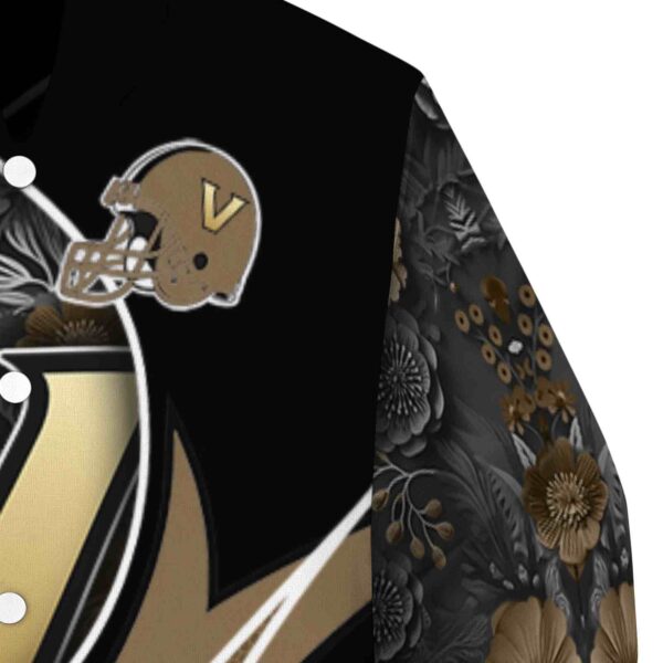 custom vanderbilt commodores floral print black jacket premium grade jacketwow