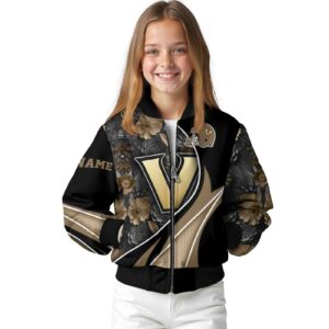 custom vanderbilt commodores floral print black jacket top rated jacketwow