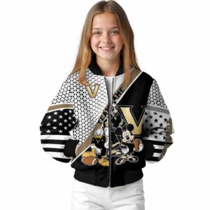 custom vanderbilt commodores mickey donald goofy black white jacket top rated jacketwow