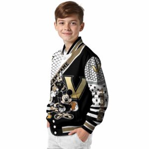 custom vanderbilt commodores mickey donald goofy black white jacket trendy jacketwow