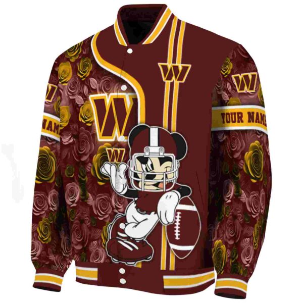 custom washington commanders rose mickey burgundy jacket best selling jacketwow