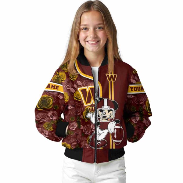 custom washington commanders rose mickey burgundy jacket top rated jacketwow